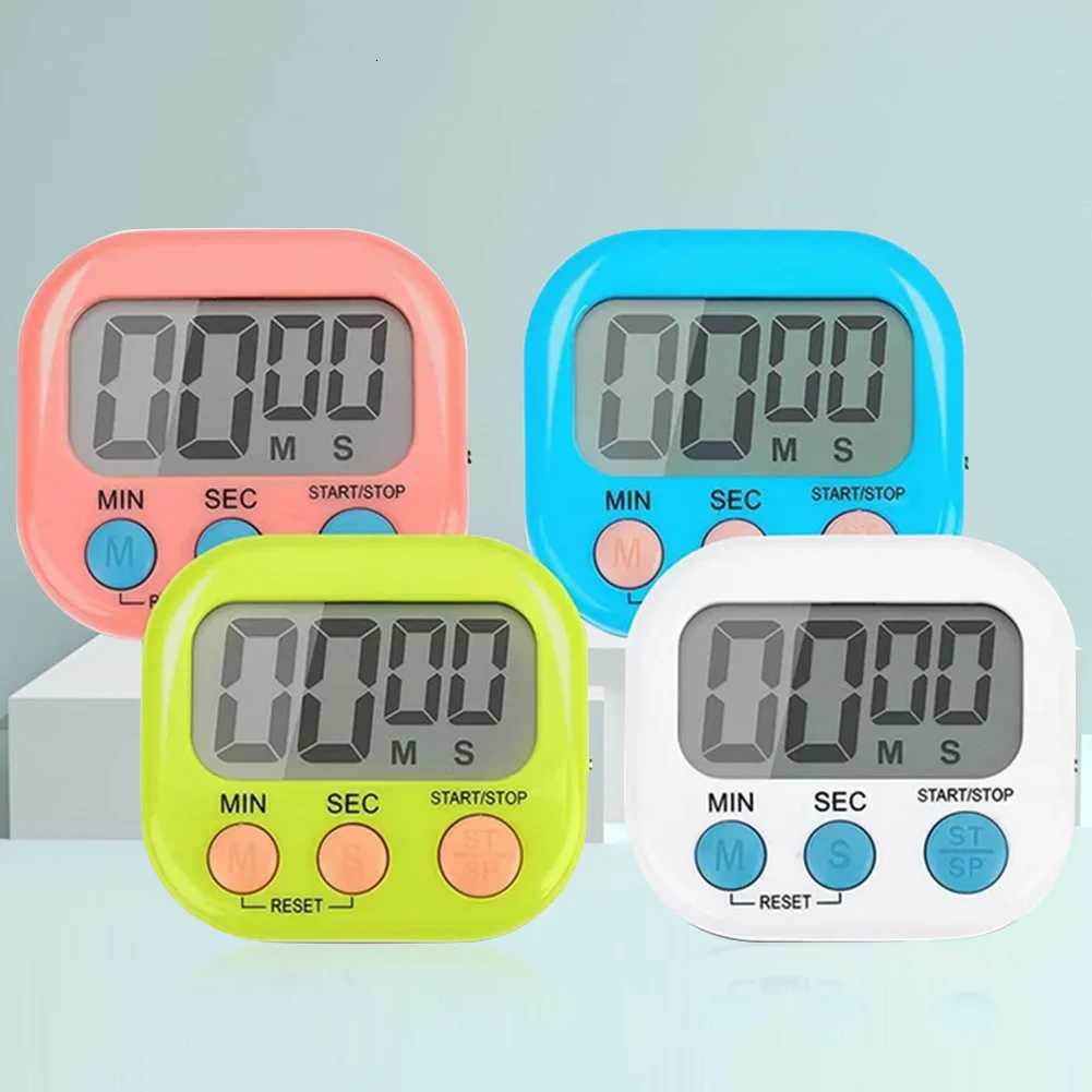 4 PCS Magnetic Digital Kitchen Timer Clock LCD Sports Al Clock Reminder Countdown Timer Stopwatch for Cooking Shower Baking C251209-image-1087828466