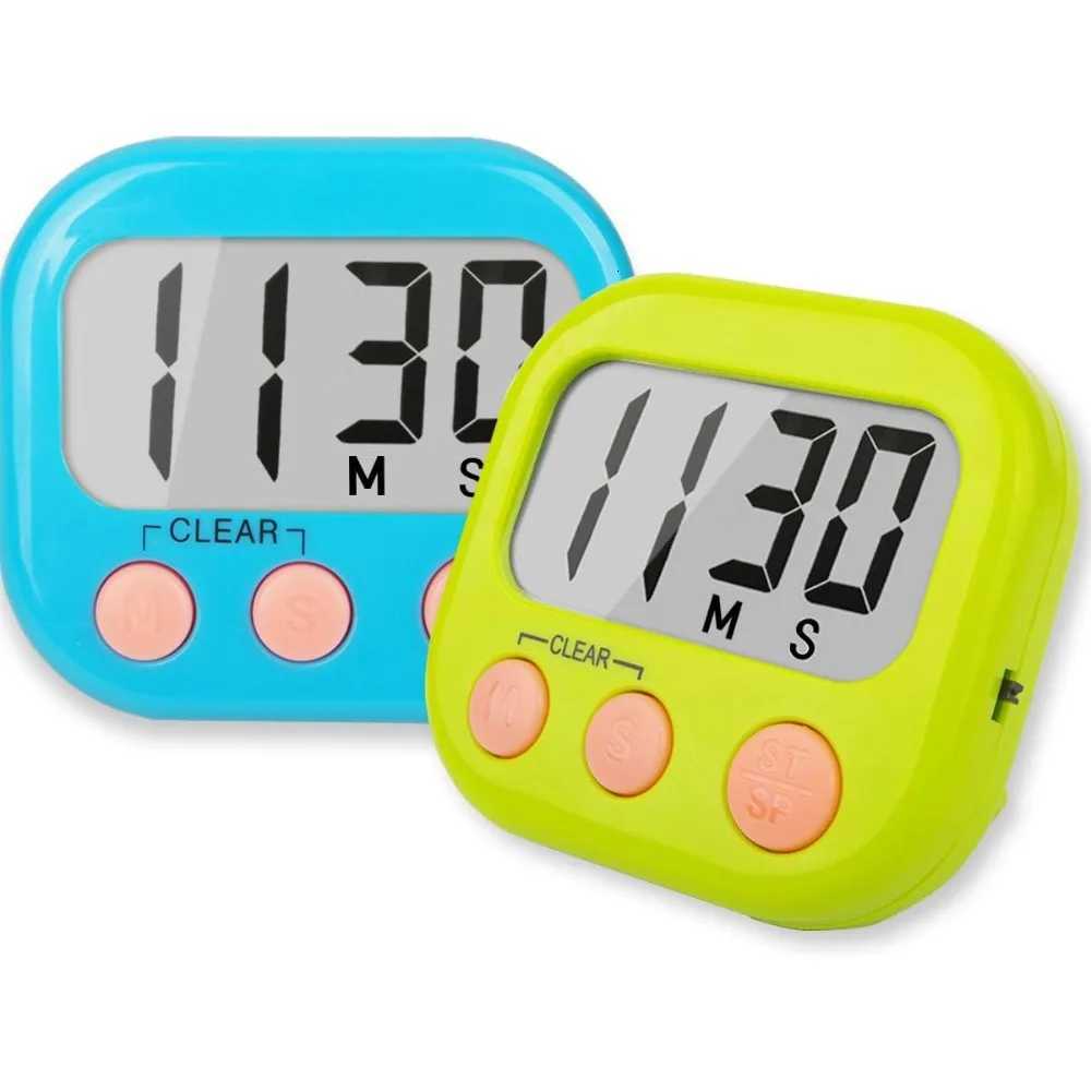 2 Pack Digital Kitchen Timer for Cooking Big Digits Loud Al Magnetic Backing Stand Cooking Timers for Baking White C251209-image-1087828894