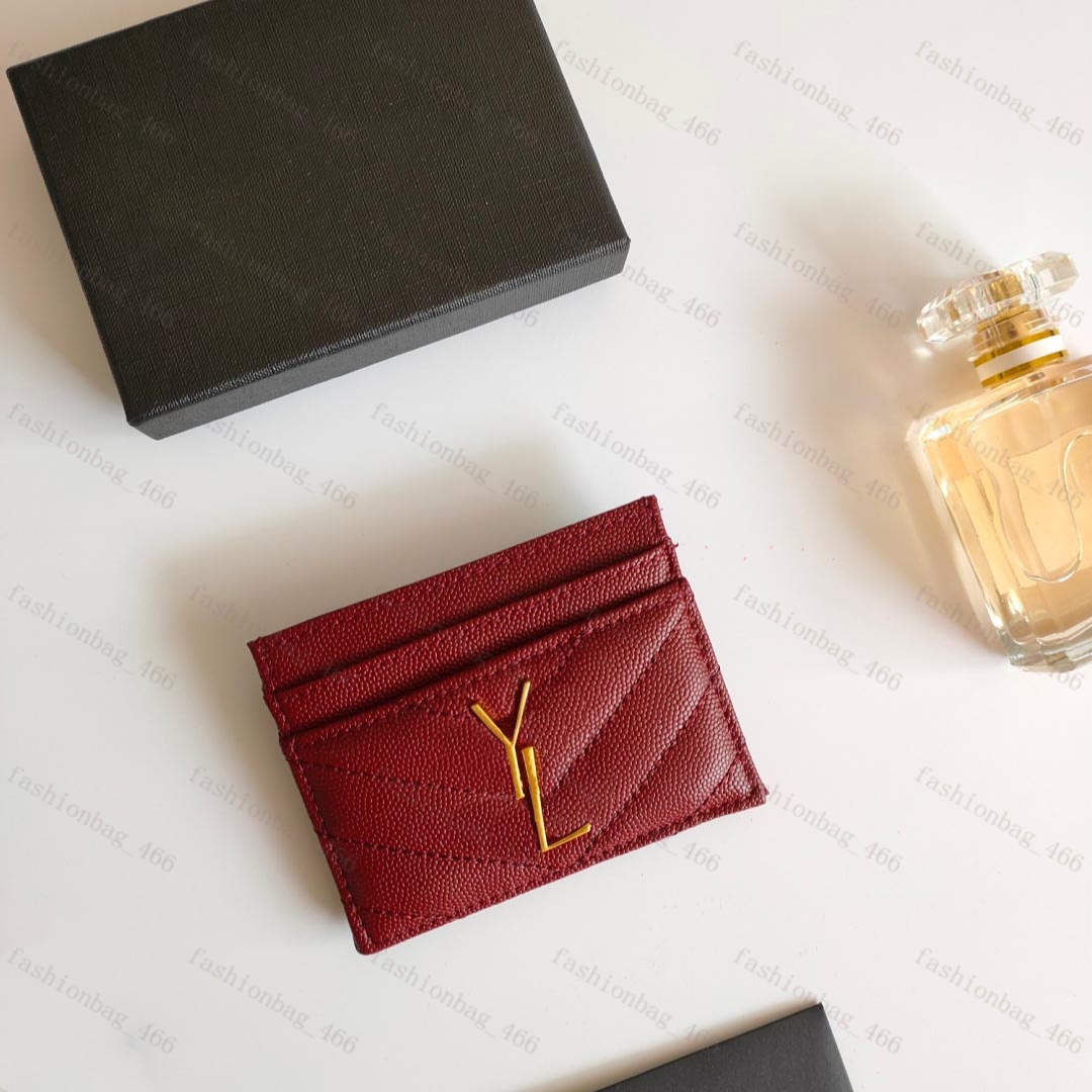 High Quality Unisex Genuine Leather Card Holder Checkbook Designer Wallets Luxury Bag Coin Purses Bag Womens Men Passport Pouch ID Purses