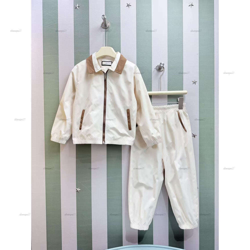 Top baby coat suit autumn Simple Tracksuits boy girls Sports suit kids designer clothes Collar jacket pants A948X26N210