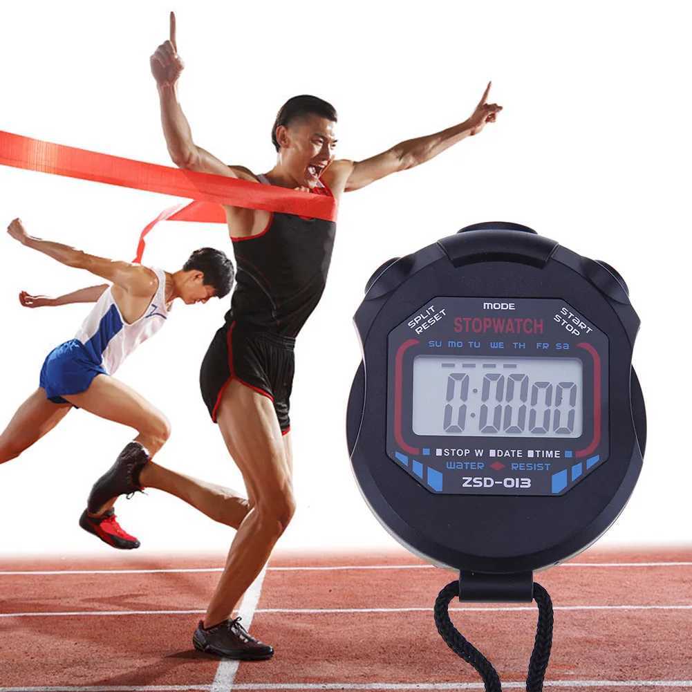 Digital Running Timer Waterproof Handheld Sports Stopwatch Electronic Mtifunctional Lightweight Practical with Strap C251209-image-1087828253