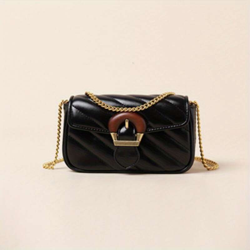 2026 New Trendy And Luxurious Summer Women S Bag Versatile Small Fragrant Embroidery Chain Design Sense Crossbody Mini Bag PU