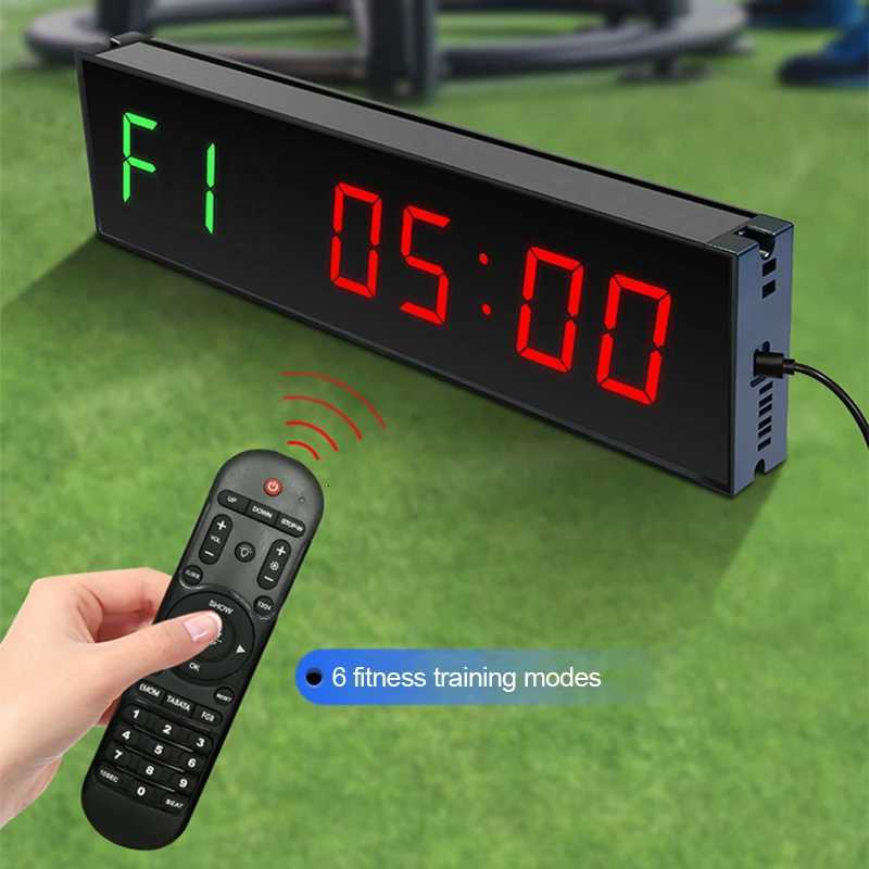 Portable Gym Workout LED Timer Fitness Clock Count Down/Up Clock Stopwatch With Remote Sports Training Garage Interval Timer C251209-image-1087828542