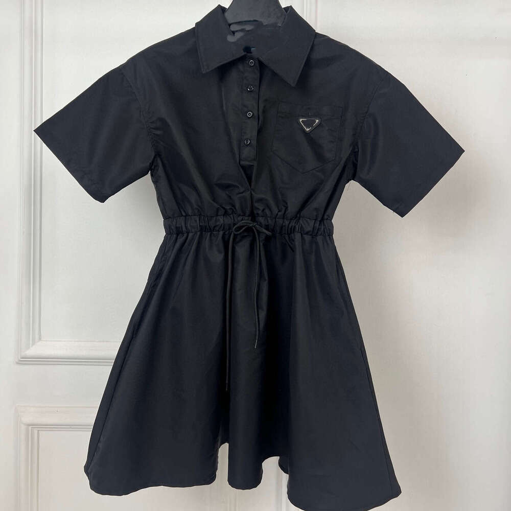 Designer 25Th Summer New Women's Casual Fashion Triangle Logo Recycled Nylon P Home Dress c744