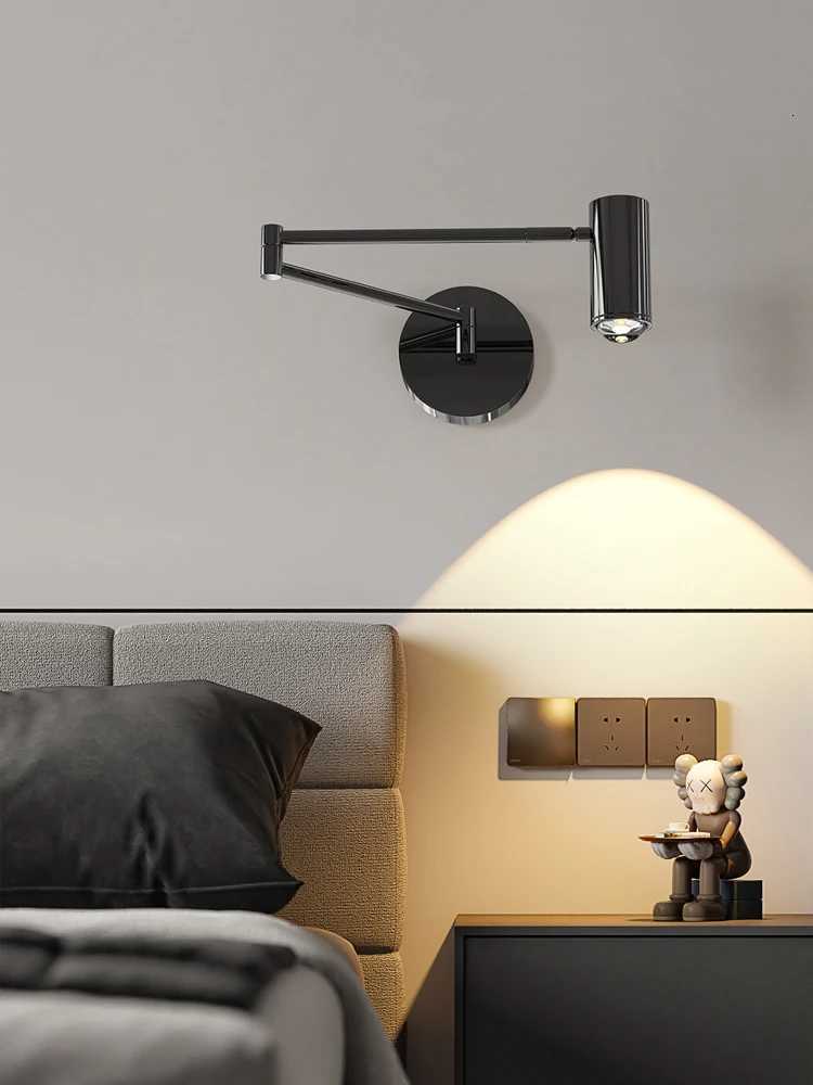 Lampe de lecture murale moderne et Simple pour étude, bras pivotant à Angle réglable, Protection oculaire à spectre complet pour enfants M251209