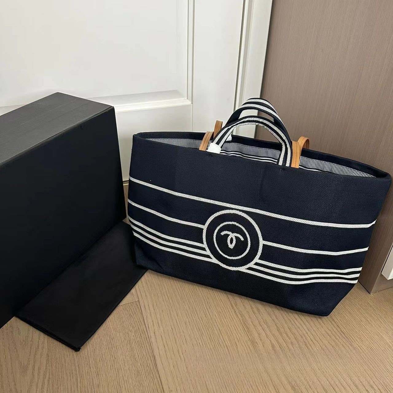 Designer Bag High-Quality Beach Bag Fashion Retro Bag Classic Striped Denim Bag Women's Shopping Tote Canvas Bag Large Capacity Shoulder Bag