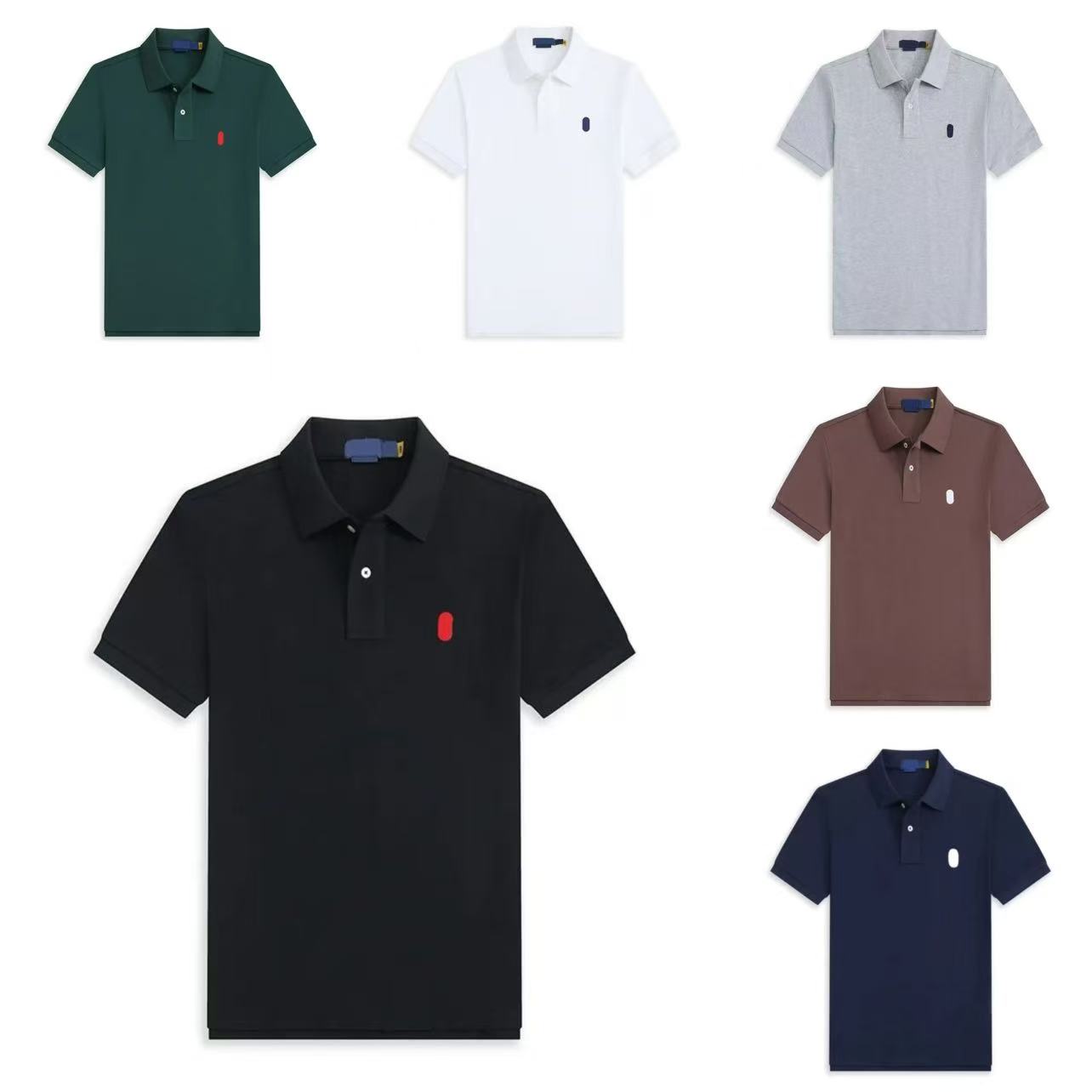 mens shirts classic Polo t women's fashion casual summer business shirt round neck unisex t-shirt men's top