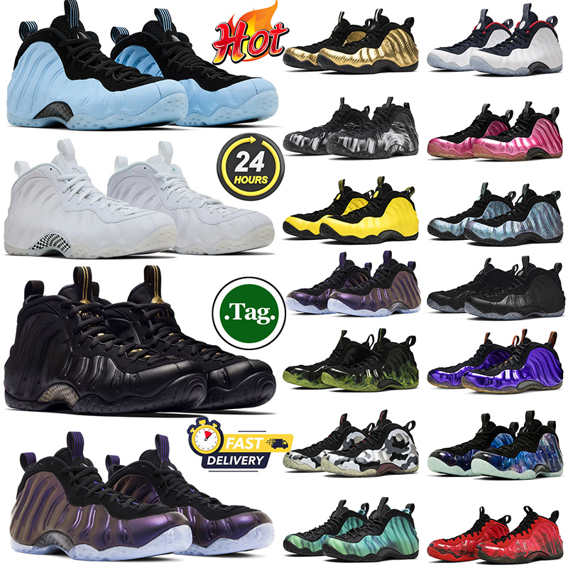 foamposits designer basketball shoes men Psychic Blue Galaxy Black Metallic Gold penny mens trainers outdoor sneakers