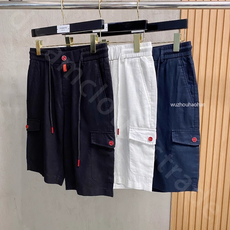 Luxury Designer Men Shorts Summer Kiton Embroidered Business Casual Straight Casual Pants K1289