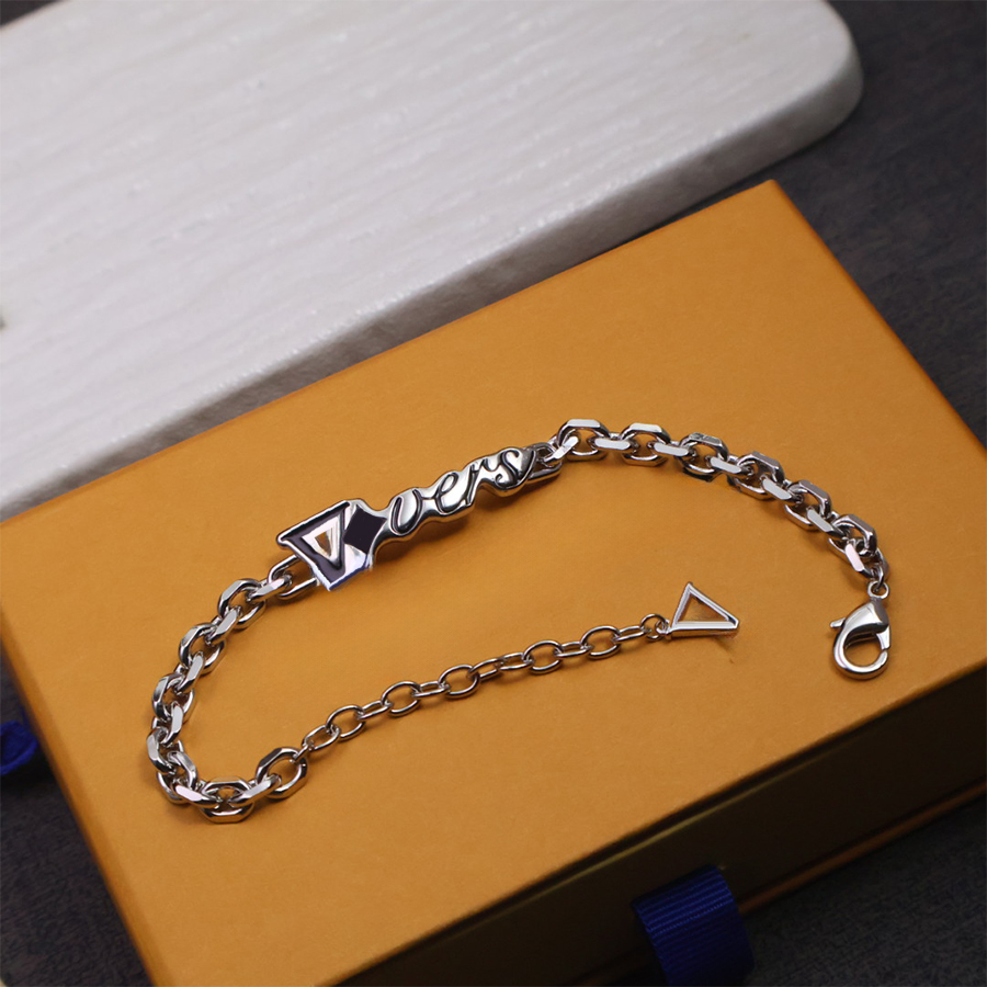 Bracelet de créateur Femmes Hommes Bijoux Chaîne Classique Tenue Quotidienne Bracelet De Luxe Bracelet Imprimé Motif Fleurs Décontractées Lettre
