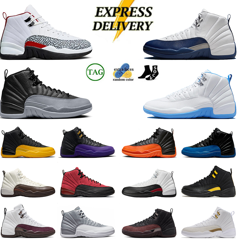 12s chaussures de créateur Chaussures de basket-ball chaussures pour hommes 12s Elephant Print Melo Barons Playoff Royauté Hommes Femmes Baskets