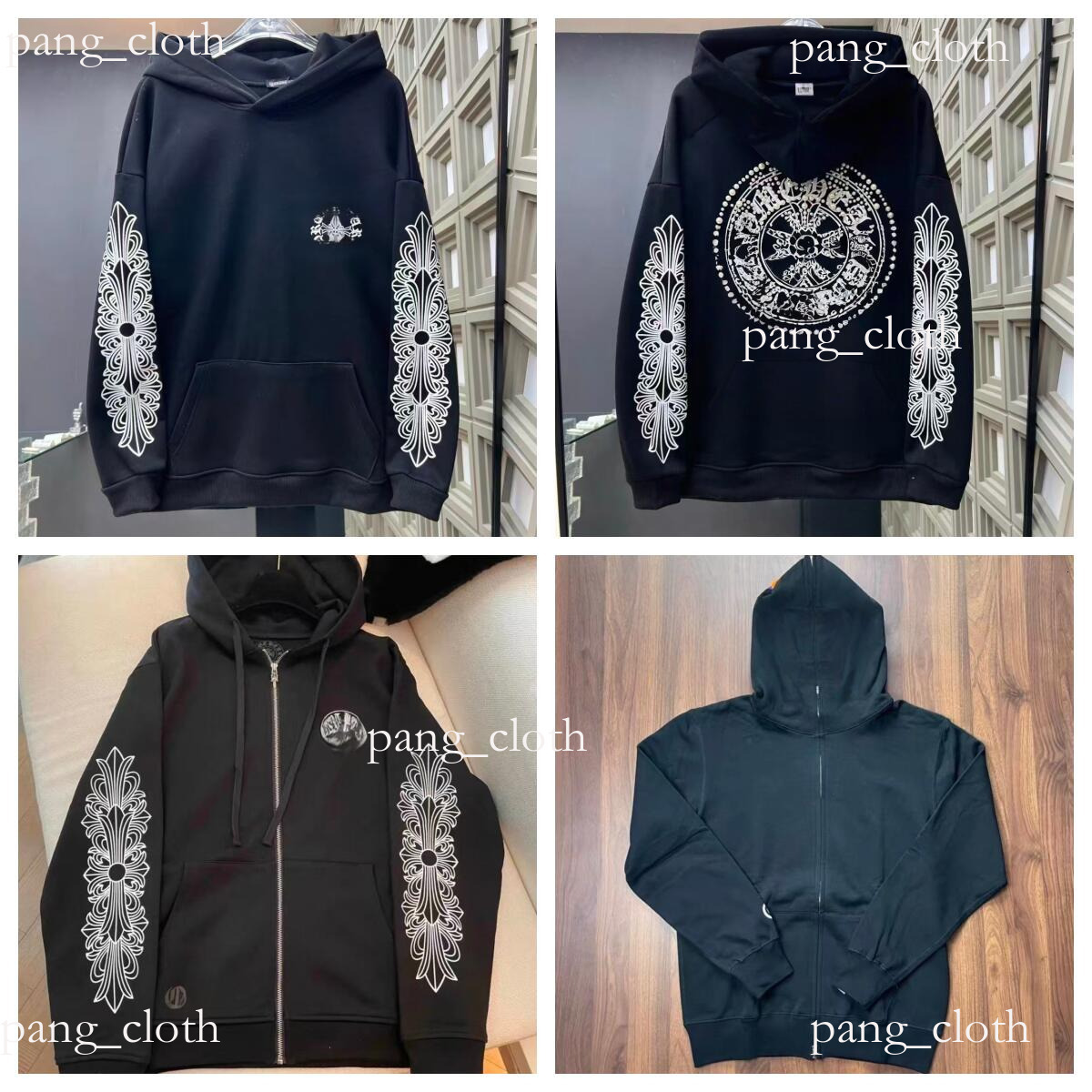 High quality Chrome shirt Mens Womens Designers T Shirts Mens Woman Streetwear zip up hoodie summer Loose Tops Cotton Casual Printed High Street Coa