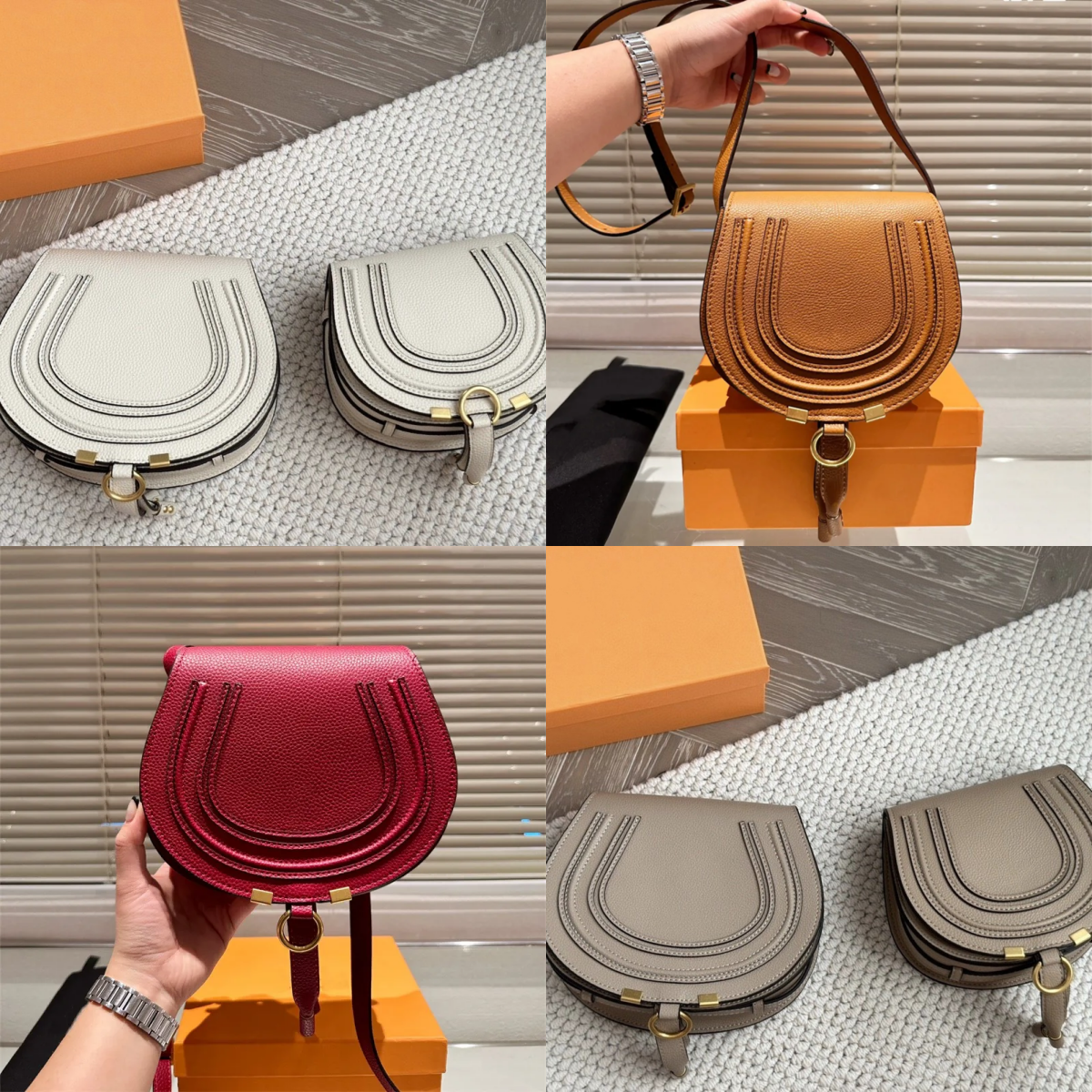 Designer Bag Evening Bags Shoulder Bag Leather Crossbody Bag Vintage Saddle Bag Convertible Bag Luxury Women's Bag Mini Bag Working Women Short