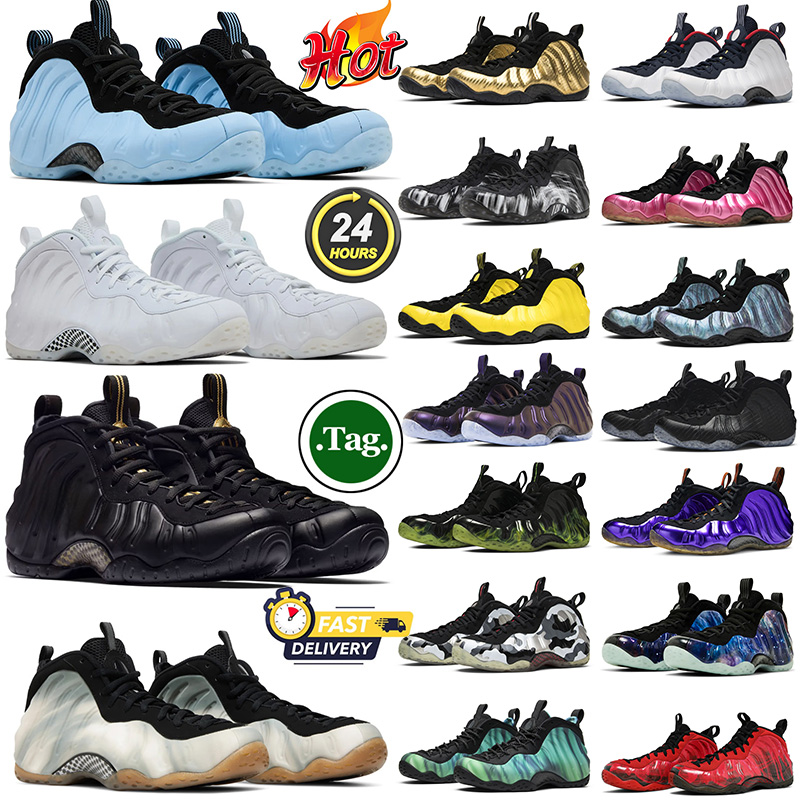 foamposits designer basketball shoes men Psychic Blue Galaxy Black Metallic Gold Shattered Backboard penny mens trainers outdoor sneakers