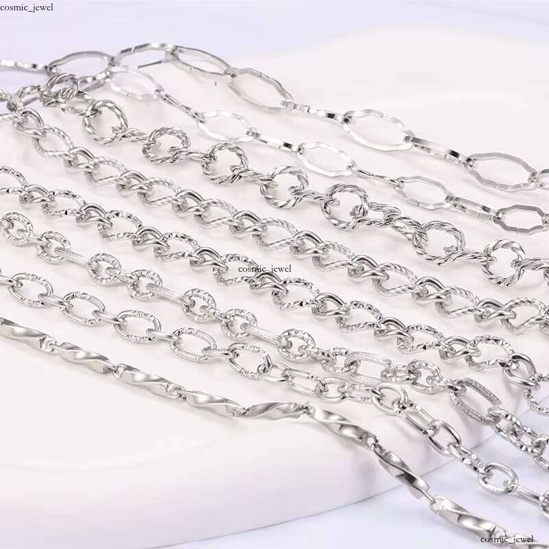 VVS Moissanite Fashion Sterling Silver Permanent Chain Roller Hypoallergenic Matte Waterproof Accessories Necklace Jewelry Making
