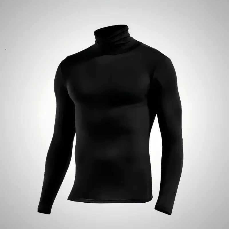 Thermal Underwear Tops Men Winter Clothes Thermal Shirt Autumn Mens Winter Tights High Neck Thin Slim Fit Long Sleeve T-shirtXJ251210
