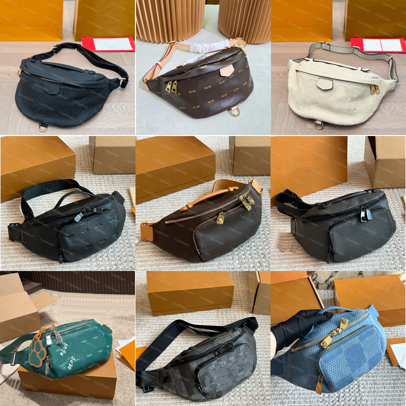 Sacs de taille de concepteur Hommes Femmes Véritable Cuir Luxe Bumbag Rush Design Sac de taille Classique Vintage Sac de poitrine Mode Sacs à ban