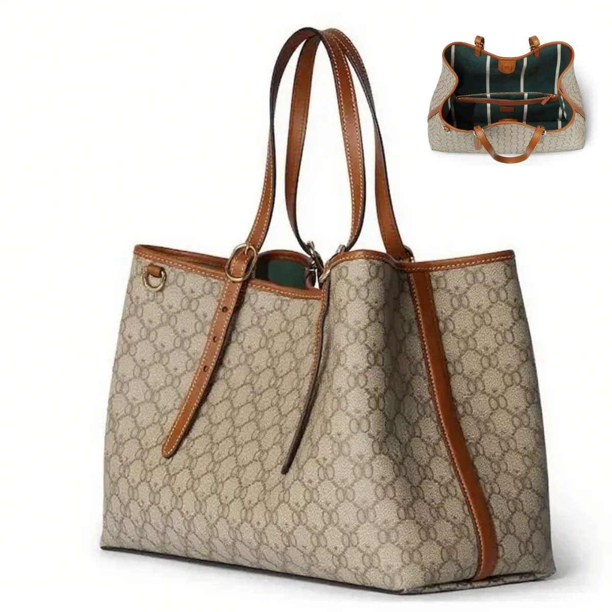 2025 New Emblem Giglio black red brown designer Luxury Elegant Leather tote with Drawstring Pillow Crossbody Fashion print high quality Artwork buck