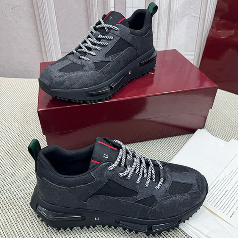 Chaussures de sport en cuir pour hommes, chaussures de styliste à rayures rétro, motif d'épissure de maille, tendance de rue, Style à la mode