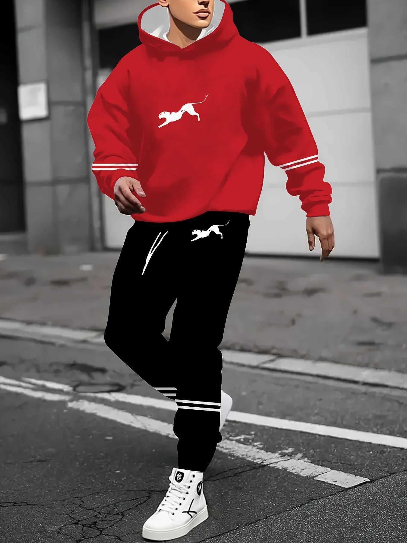 2025 Fashion round-neck sweatshirt 3D Mens Autumn Winter Y2K Oversized Pants SweatshirtTrousers Jogging Suit M251210