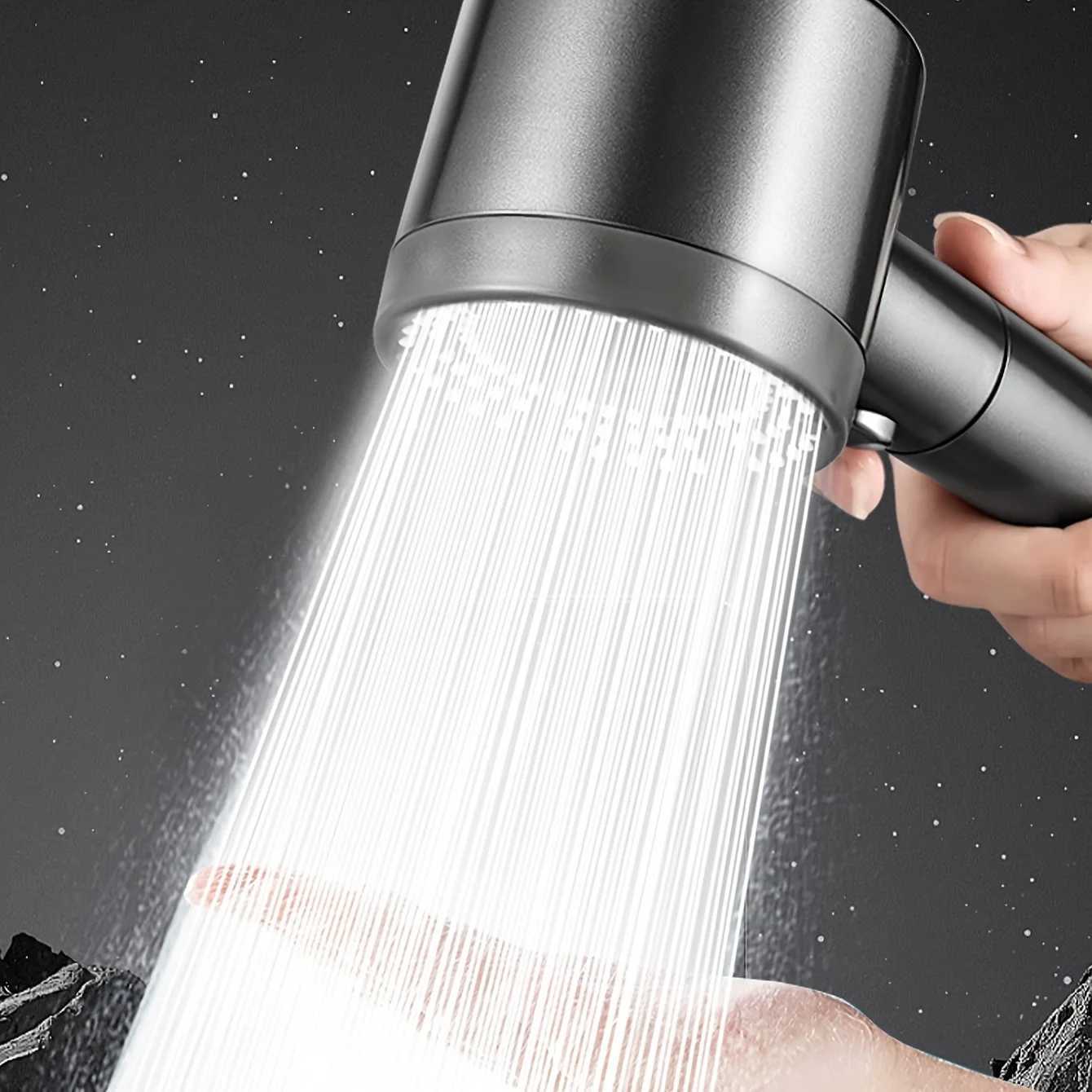 5 Modes Double Filtration Shower Head High-pressure Large Flow Handheld Showerhead Wear-resistant Portable Bathroom Nozzle T251210 M260303-image-1096139428