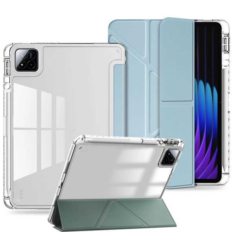 Case For Mi Pad 8 7 6 5 Pro Redmi Pad 2 SE 11 121 inch Tablet Case Pencil Holder Stand Clear Hard Acrylic Cover Case H251210-image-1087939607