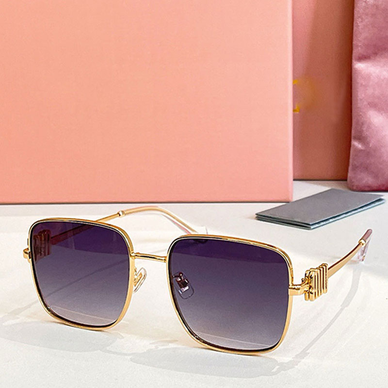 Fashion new women large frame square sunglasses 51X mens anti blue light glasses 25SS popular trend miss acetate style transparent lenses UV400 glas