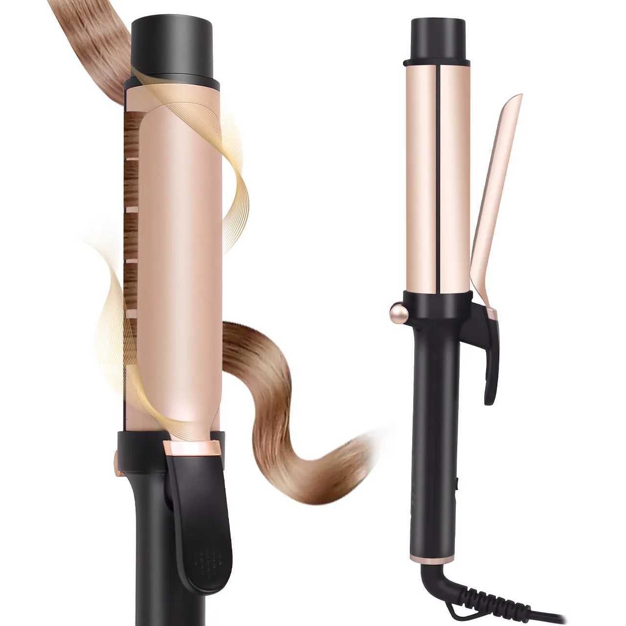 Hatteker 36mm Large Wave Curling Wand for French Lazy Curls Bangs Inward Curling Iron for Home Use Professional Styling HT-101T251210-image-1087893555