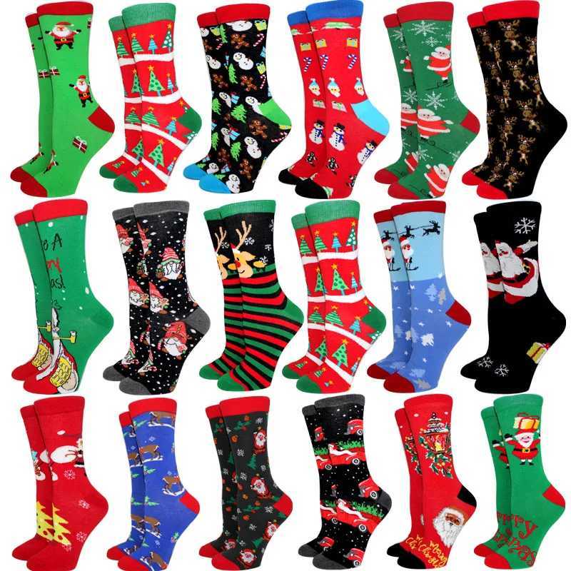 New Arrival Winter Women socks Cotton Long Christmas Socks Casual Mens Socks Santa Claus Christmas Gift Creative Socks 37-45XJ251210
