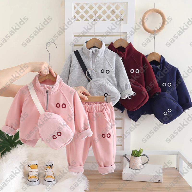 Kids Designer Clothes Boys Tracksuit Fashion Children Casual Sport Set Luxury Kid Hoodie Winter Thickened Warm Long Sleeve Sweatshirt Set For Toddle