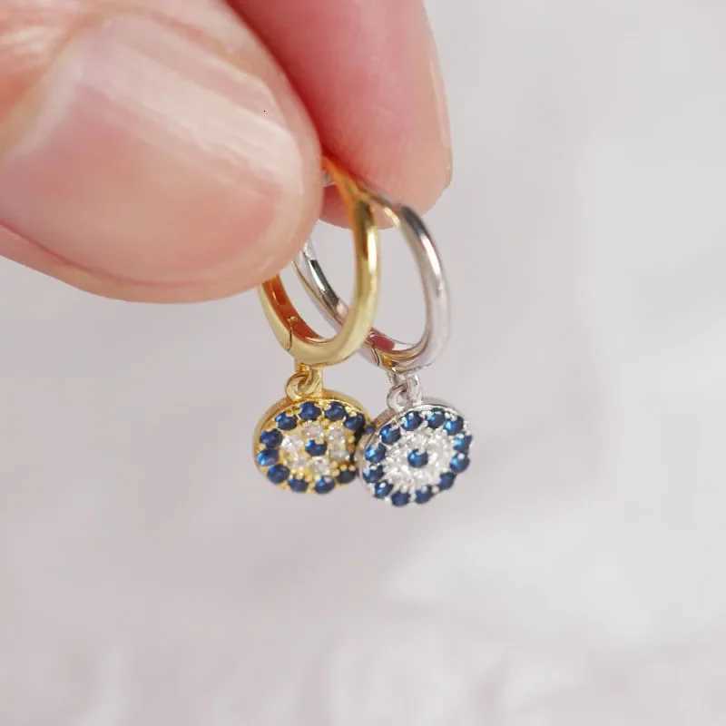 Clear Blue Zircon Hoop Earrings Evil Eye Ear Rings Fashion Turkish Jewelry Gifts for Women Pendientes 2025XJ251210-image-1087969798