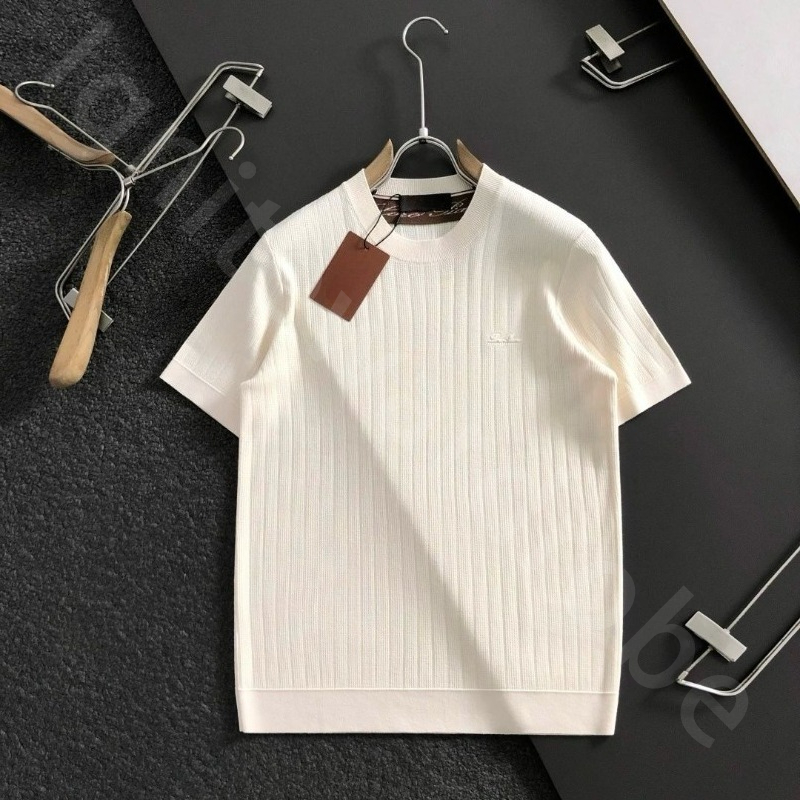 Mens Designer T Shirts Round Neck Fashion Knitted Comfortable Breathable Short Sleeve T-shirt L1289