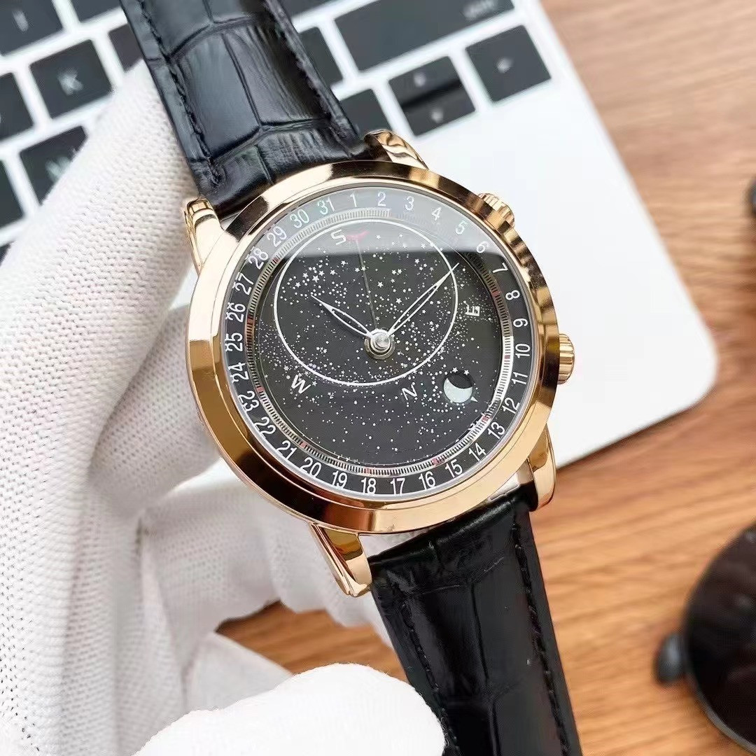AAA Starry Sky Galaxy Watch - TOP Super Strong Night Glow Men's Fully Automatic Mechanical Watch 316 Stainless Steel Rotating Starry Sky Trendy
