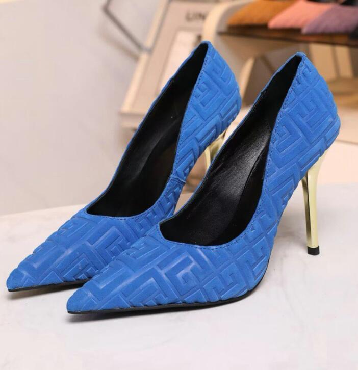 Designer Heels Women Dress Shoes Luxury High Heel 10cm Pointed Toes Pumps Wedding Party Shoe Stiletto Heel