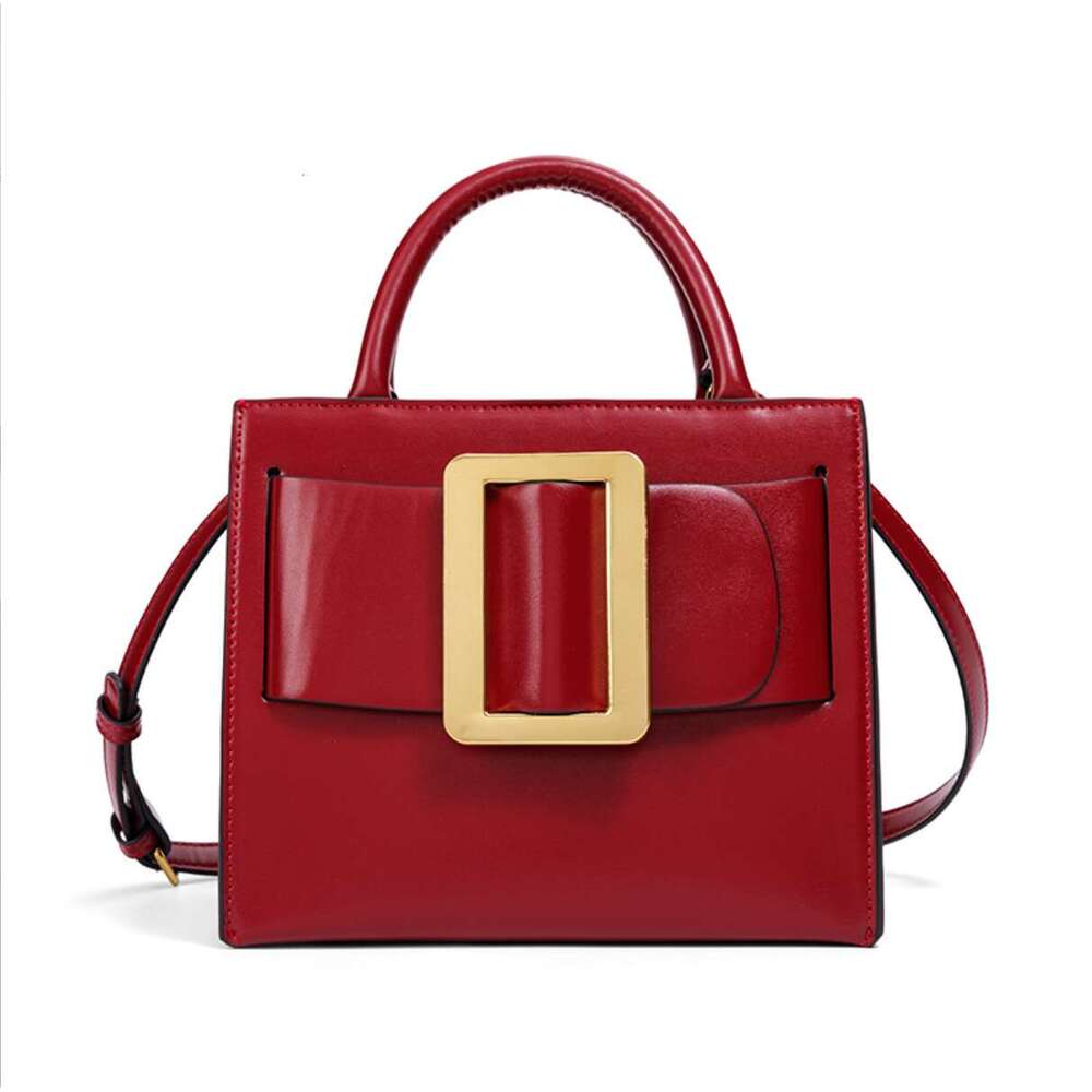 Hot Selling New High Quality Trendy Shoulder Women Unique Belt Buckle Deco Handbag Square Versatile Commuting Bag Designer Bags