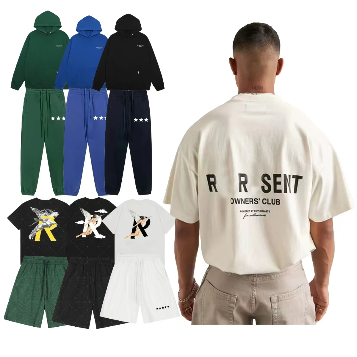 T-shirt Hoodie shorts Summer Trend Designer T-Shirts Men's Letters Printed Cotton Short Sleeved Loose Fattened Tops Plus Mens Womens T-shirt Pu