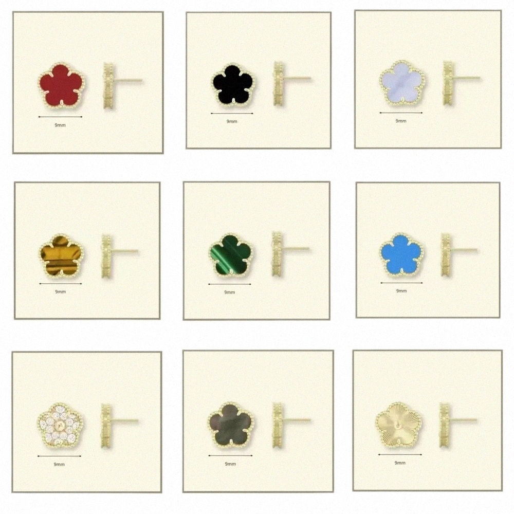 earring designer Stud woman for earrings luxury Designer Letter studs Studs Agate Women round diamond Fashion wedding Jewelry box g94k#