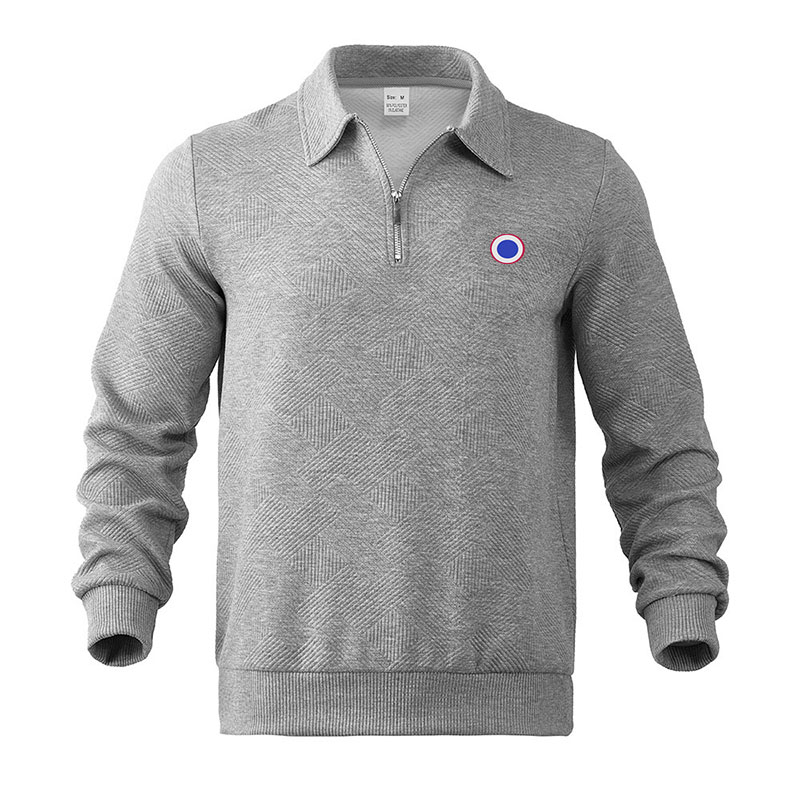 Man O-neck Sweater Autumn wool casual half zip Sweater pullover half zipper Autumn Long white Pullover long sleeve Luxury Men's for men new war