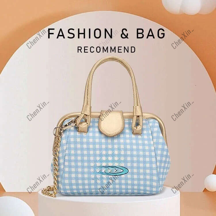 Designer Saturn tote bag west wood bag with logo New Empress Pink Plaid Mini Handbag Sweet Cool Niche Chain Crossbody Bag for Women Hot-Selling Popu