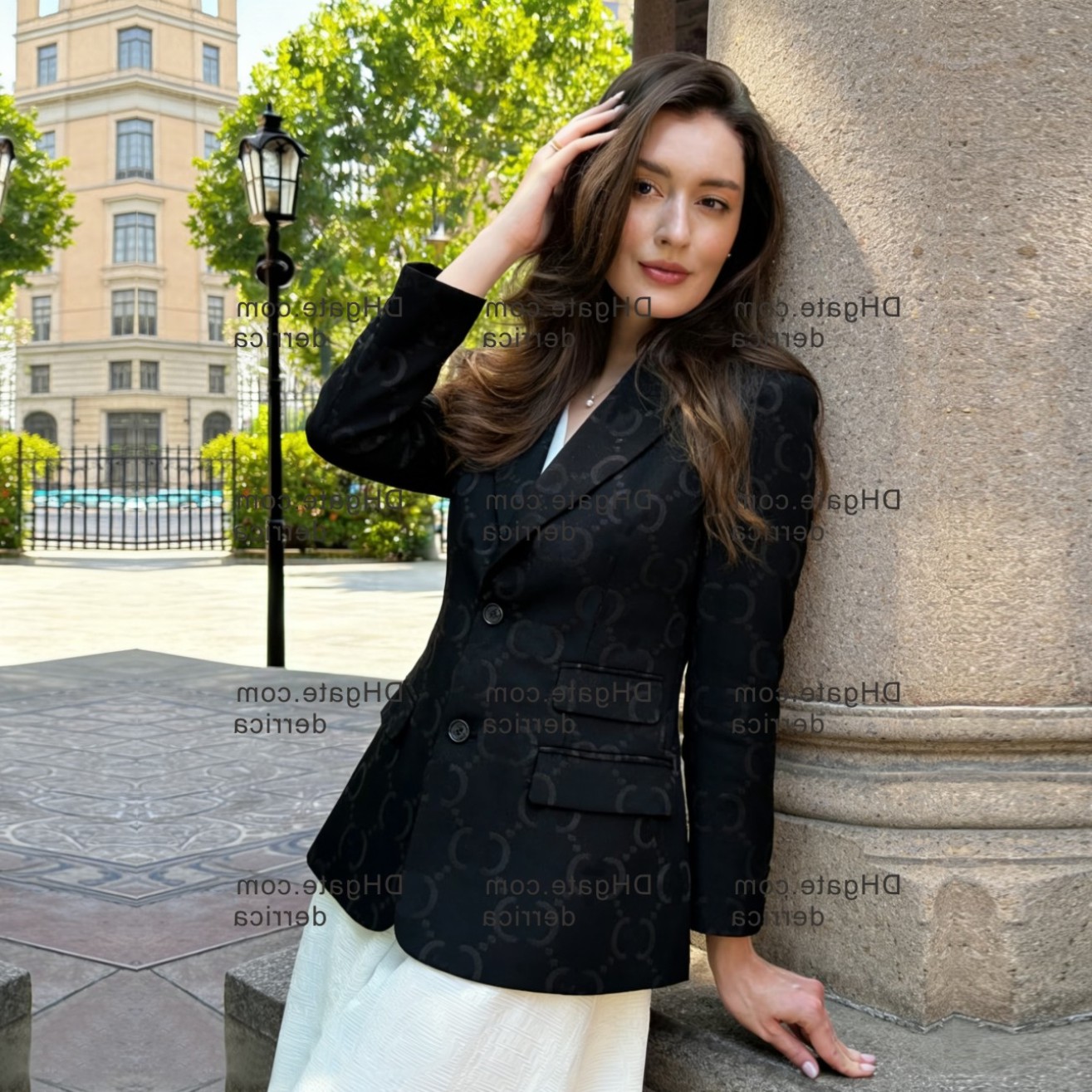 B6788 blazers de créateur pour femmes vêtements avec lettres complètes printemps nouveaux hauts publiés