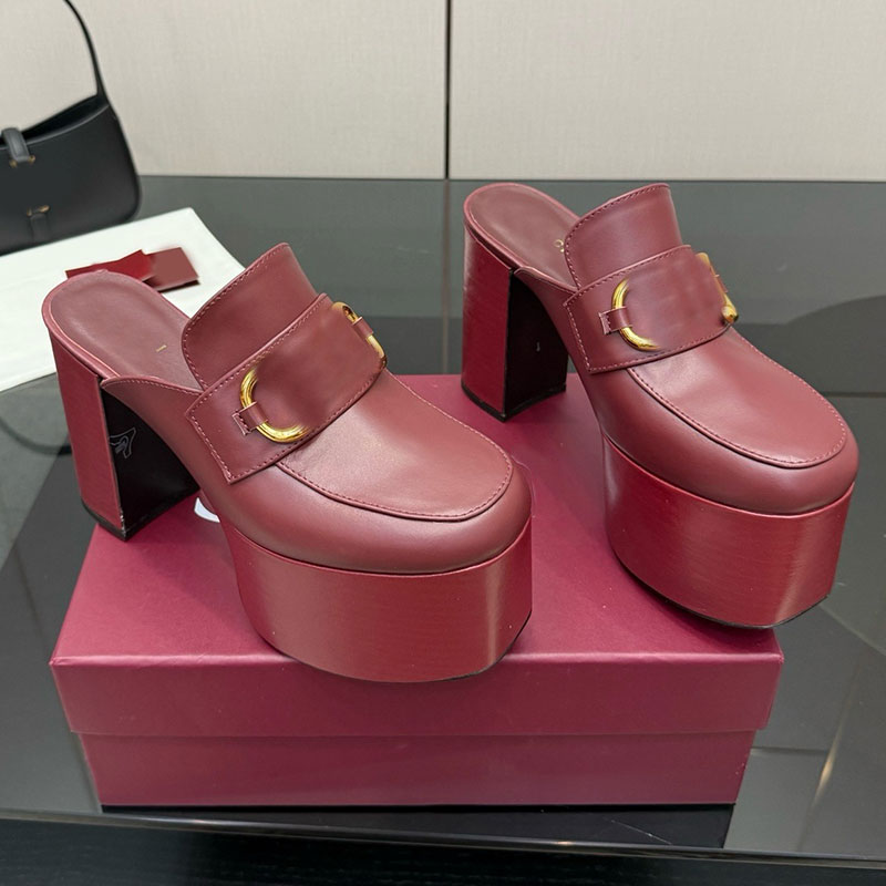 Womens Horsebit Platform Sandals designer Sandals womens fashion week sandals high quality cowhide fabric soft leather lining sandals fashion brand