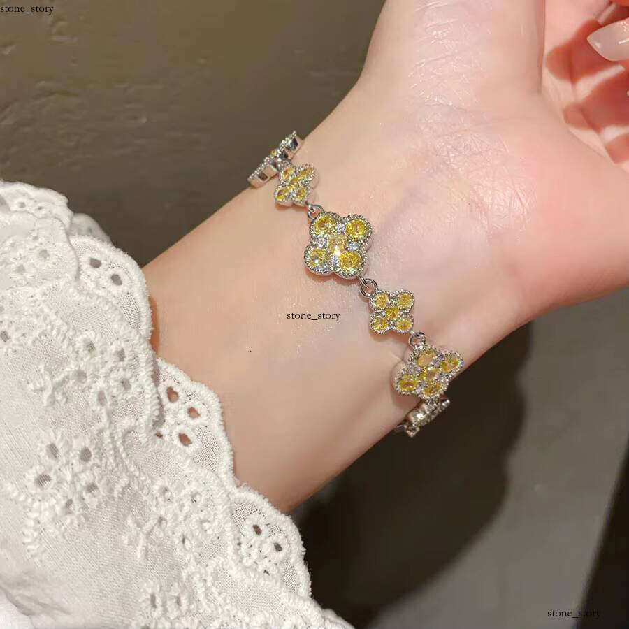 VVS Moissanite Silver Plated Wholesale Jewelry Beaded Brass Charm Fashion Body Chain Boutique Bracelet Bangle