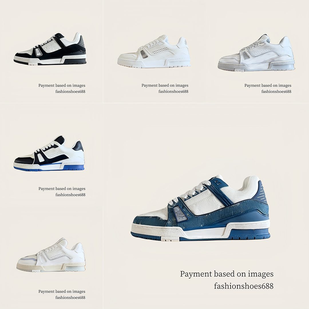 New White black Leather splicing flat soled shoes for mens casual shoes womens shoes high-end luxurious designers versatile travel couple shoes size