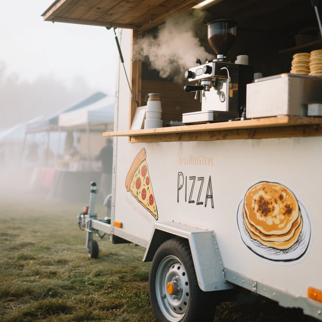 Custom Mobile Coffee Cart Food Truck for Sale Fully Equipped Catering Trailer Mobile Kitchen Trailer-image-1087904503