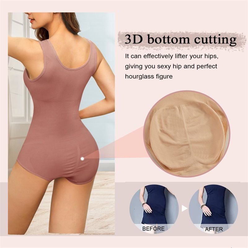 Fashion Seamless Shapewear 2 Pcs Butt Lifting Tummy Shaper Body Suit One-piece Belly Controlling Butt Lifting Tight Shaping Underwear Slimming Cloth