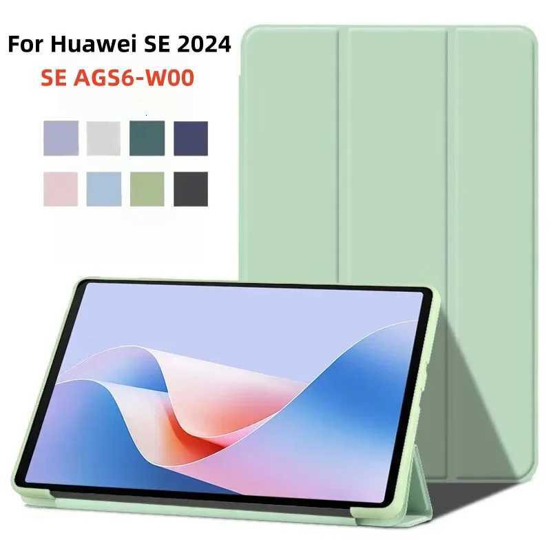 For MatePad SE 11 2024 11inch TPU Magnetic Smart Tri-Folding Stand Tablet Cases Funda For MatePad SE 11 AGS6-W00 Cover H251210-image-1087939339