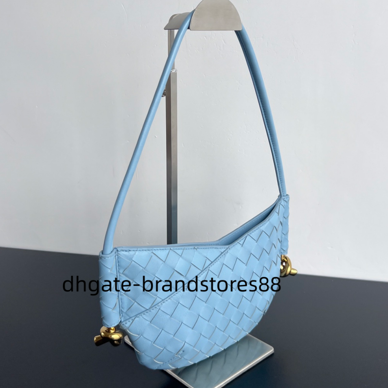 2026 BV 12A New Mini Luxury Bag Designer Bag Women's Shoulder Bag Handbag Genuine Leather Bag Underarm Weaving Bag Top Mirror Quality Size 28 *