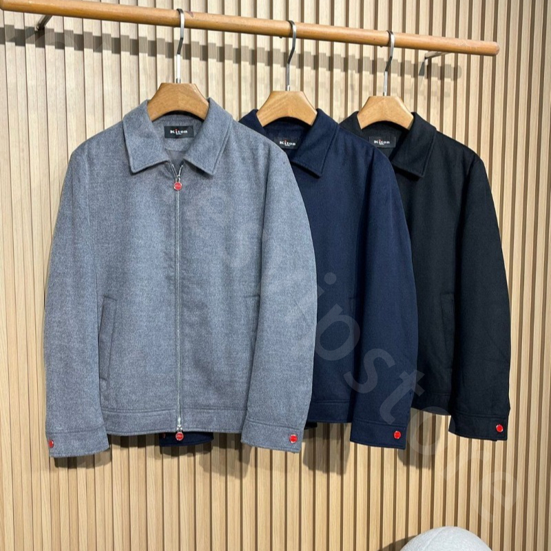 Luxury Designer Autumn and Winter kiton Red Zipper Head Mens Casual Woolen Jacket Coat K1289
