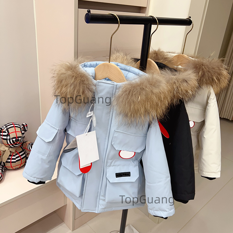 2026 Kids children Coat designer winter Jacket boys girls outdoor Down hooded Warm Parka Black Puffer Jackets