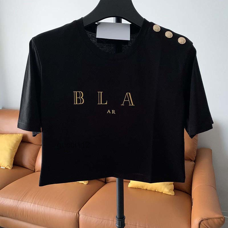 Luxury Crop Tops Designer Womens T Shirts Blouse For Women Tshirts Tshirt Luxury Blouses 8 Luxurious Lette balmains balmainmen balmaain balmainwomen